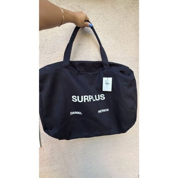 Daniel Patrick Other - DANIEL PATRICK Canvas tote Surplus Black Bag New With Tags!
